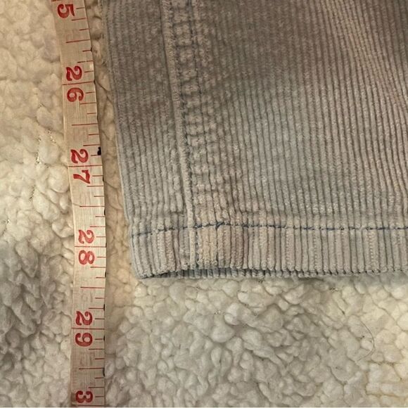 Pilcro Anthro Soft Corduroy Pant Women 25 Tall Light Blue Capsule Wardrobe - Picture 9 of 9